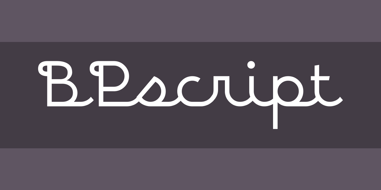 Шрифт BPscript